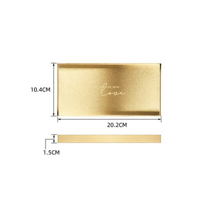 Organizator de depozitare decorativ modern Tavă Tavă de servire Placi de prezentare din oțel inoxidabil pentru bijuterii Machiaj EL