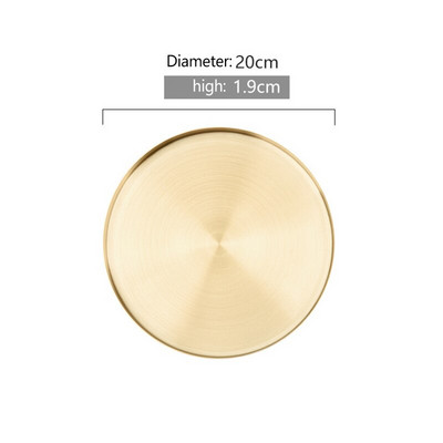 Organizator de depozitare decorativ modern Tavă Tavă de servire Placi de prezentare din oțel inoxidabil pentru bijuterii Machiaj EL