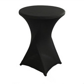 Elasztikus Lycra bárasztalhuzat Stretch Spandex koktél asztalterítő rendezvény kellékek Hotel Party esküvői asztalborító