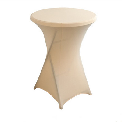 Elasztikus Lycra bárasztalhuzat Stretch Spandex koktél asztalterítő rendezvény kellékek Hotel Party esküvői asztalborító