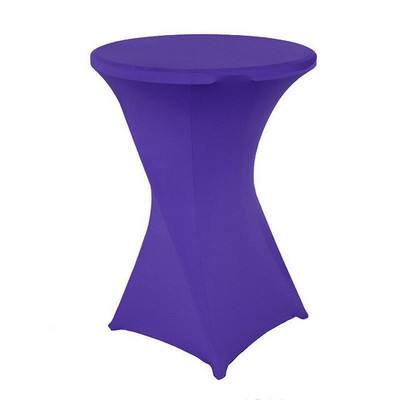 Elasztikus Lycra bárasztalhuzat Stretch Spandex koktél asztalterítő rendezvény kellékek Hotel Party esküvői asztalborító
