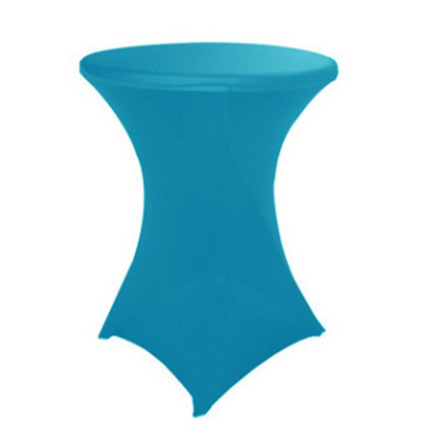 Elasztikus Lycra bárasztalhuzat Stretch Spandex koktél asztalterítő rendezvény kellékek Hotel Party esküvői asztalborító