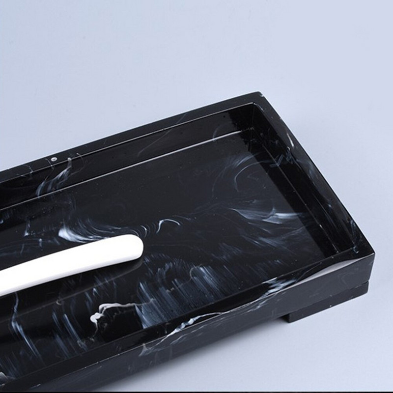 Márvány mintás tárolótálcák Fürdőszoba állvány Tálcák WC-tartály tárolótálca otthoni szállodához