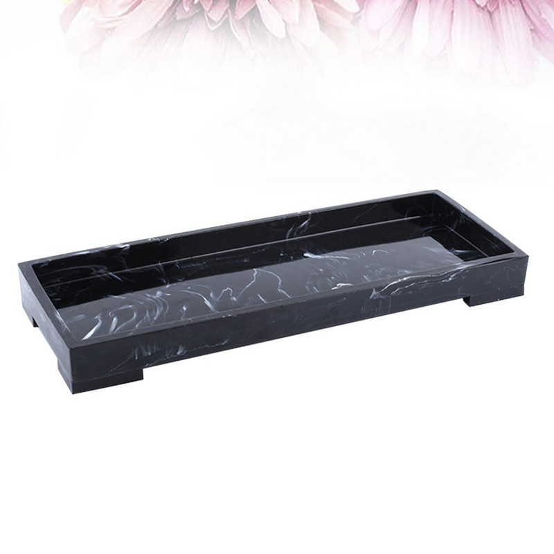 Márvány mintás tárolótálcák Fürdőszoba állvány Tálcák WC-tartály tárolótálca otthoni szállodához