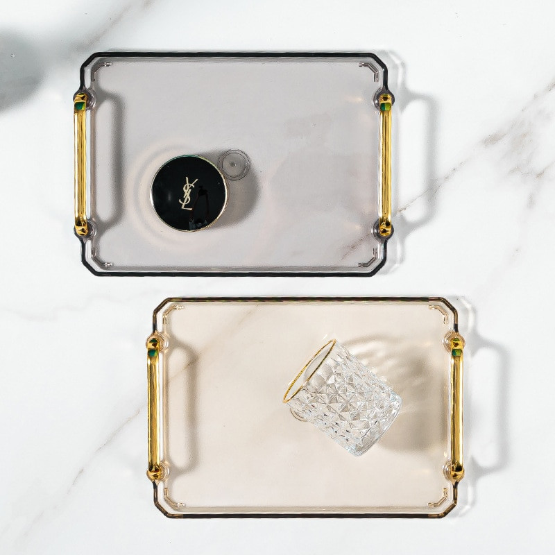 Šiaurės šalių laikymo padėklas su rankena Arbatos puodelis Kavos Desertas Užkandžiai Vaisių lėkštės serviravimo padėklas Namų Stalinis papuošalai Kosmetikos organizatorius