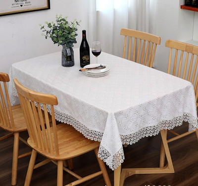 Uhke roosi pastoraalne pits laudlinad ristkülikukujulised valge õõnes tikandiga laudlina Euroopa ümarlaudlina pulmadekoor