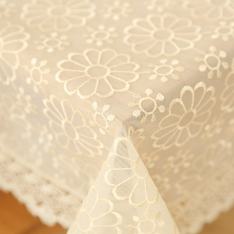 Uhke roosi pastoraalne pits laudlinad ristkülikukujulised valge õõnes tikandiga laudlina Euroopa ümarlaudlina pulmadekoor