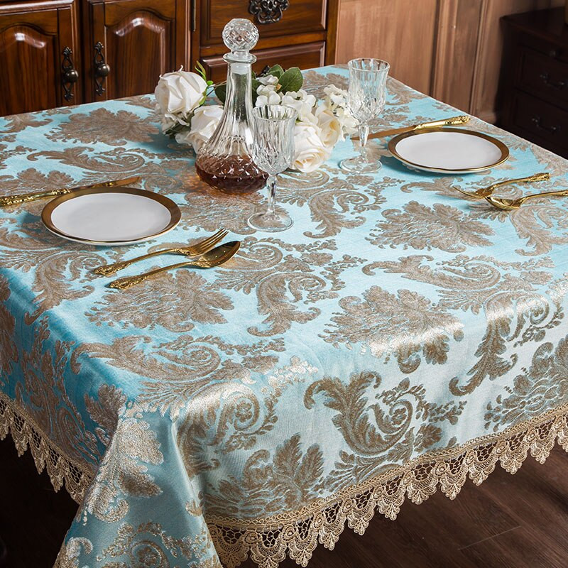 Europski vez Stolnjaci Luksuzni čipkasti pokrivač za stol Dekoracija za stol za blagovaonicu Pravokutni stolnjak Dekoracija vjenčanja