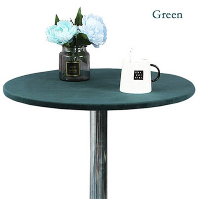 Daugkartinio naudojimo kokteilių staltiesė aksominė elastinga prigludusi tampri staltiesė apvaliais kraštais stalo užvalkalas 60/70/80/90/100/120/150 cm