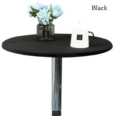 Daugkartinio naudojimo kokteilių staltiesė aksominė elastinga prigludusi tampri staltiesė apvaliais kraštais stalo užvalkalas 60/70/80/90/100/120/150 cm