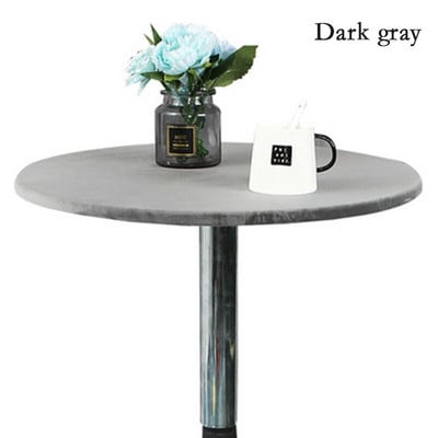 Daugkartinio naudojimo kokteilių staltiesė aksominė elastinga prigludusi tampri staltiesė apvaliais kraštais stalo užvalkalas 60/70/80/90/100/120/150 cm