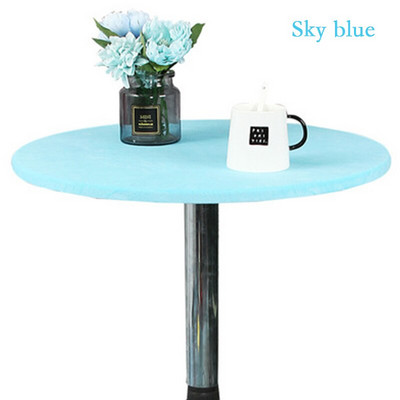 Daugkartinio naudojimo kokteilių staltiesė aksominė elastinga prigludusi tampri staltiesė apvaliais kraštais stalo užvalkalas 60/70/80/90/100/120/150 cm