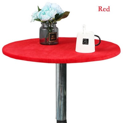 Daugkartinio naudojimo kokteilių staltiesė aksominė elastinga prigludusi tampri staltiesė apvaliais kraštais stalo užvalkalas 60/70/80/90/100/120/150 cm