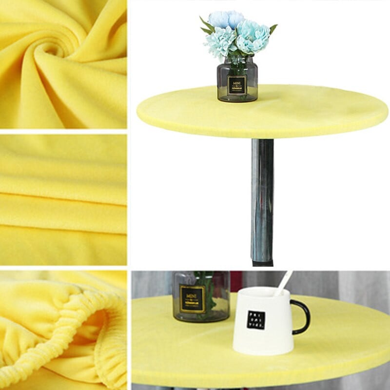 Daugkartinio naudojimo kokteilių staltiesė aksominė elastinga prigludusi tampri staltiesė apvaliais kraštais stalo užvalkalas 60/70/80/90/100/120/150 cm