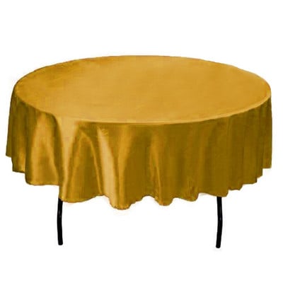 Față de masă rotundă de 145 cm, din satin, lucrată manual, pentru acasă, mese de nuntă, restaurant, petrecere, decorațiuni de Crăciun, verde