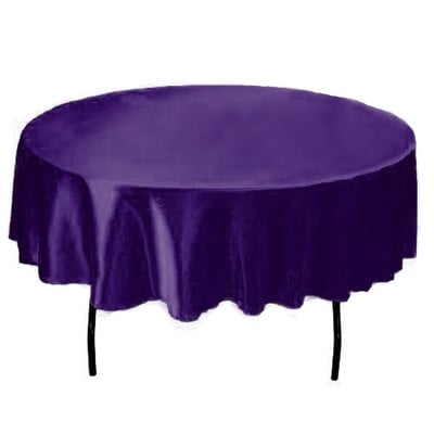 Față de masă rotundă de 145 cm, din satin, lucrată manual, pentru acasă, mese de nuntă, restaurant, petrecere, decorațiuni de Crăciun, verde