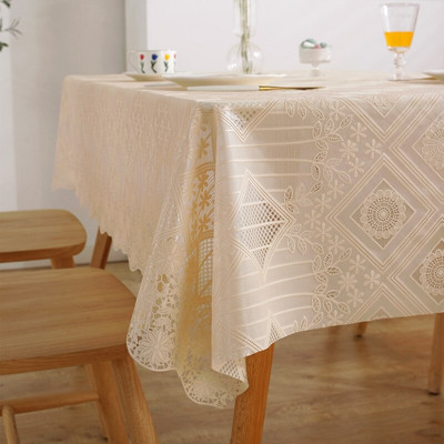 Τραπεζομάντιλο Αδιάβροχο και αδιάβροχο Λαδί Lace Pvc Σπίτι Σαλόνι Ξενοδοχείου Τραπεζομάντιλο Τραπεζομάντιλο Γραφείο