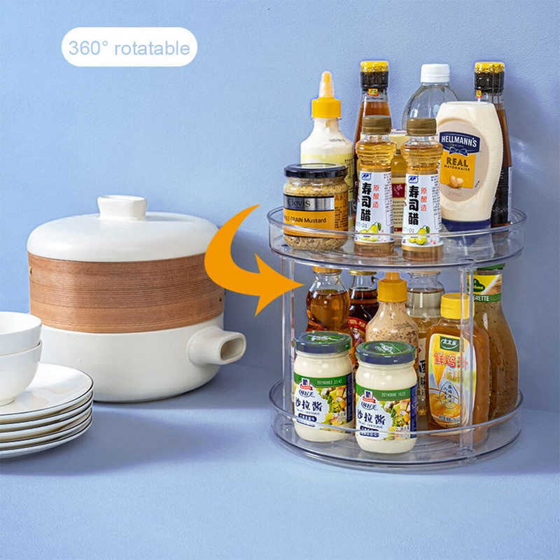 360 besisukantis patefonas Organizatorius Gėrimų kosmetikos laikymo lentyna Virtuvės laikymo prieskonių lentynėlė Vonios kambario padėklas dekoratyvinis padėklas