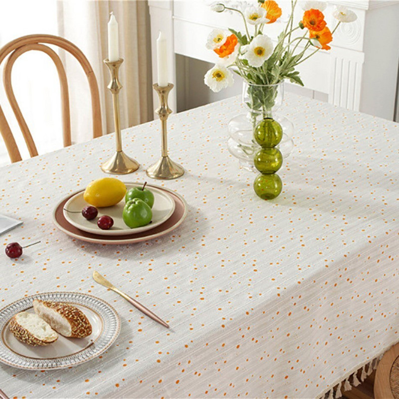 Față de masă Bucătărie Cafea Față de masă dreptunghiulară galbenă Model alb Tazer pentru acasă Sufragerie Petrecere în aer liber Picnic Covoraș de gazon