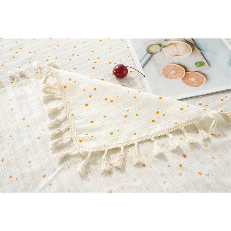 Față de masă Bucătărie Cafea Față de masă dreptunghiulară galbenă Model alb Tazer pentru acasă Sufragerie Petrecere în aer liber Picnic Covoraș de gazon