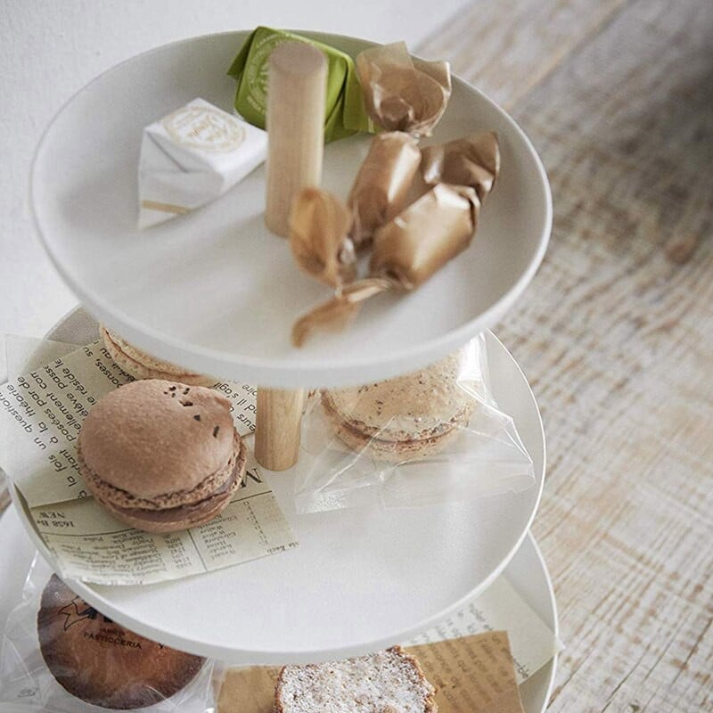 3 pakopų pyrago stovas serviravimo padėklas vaisių lėkštė Elegantiškas vestuvinių keksiukų laikiklis medinis metalinis sūrio indas