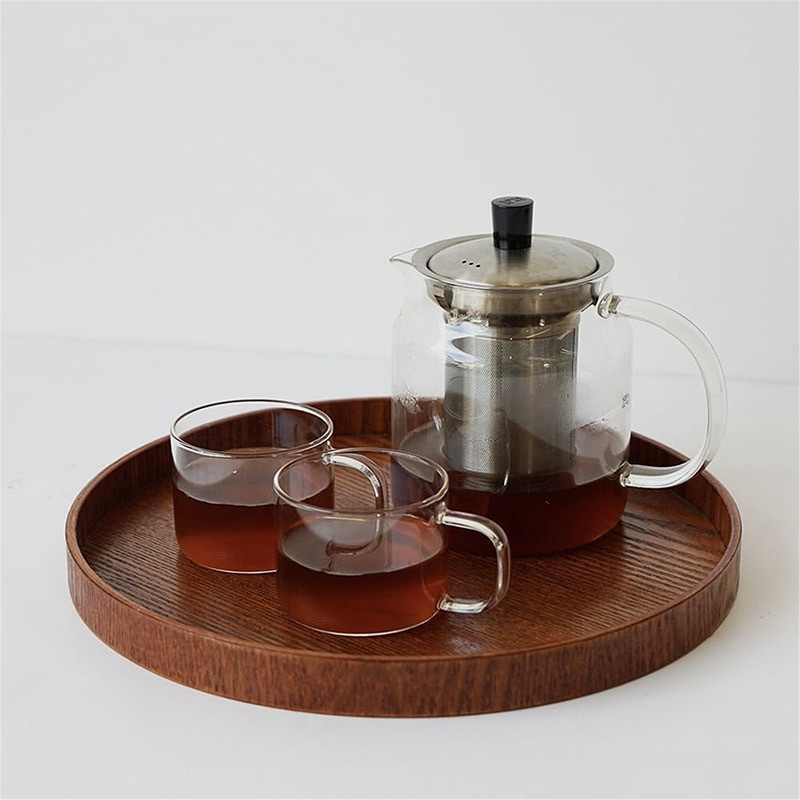 Skandináv fatálca Egyszerű, kerek tálalótálca Retro tálalótál Gyümölcs desszert tárolótálca Kozmetikai bemutató tányér szoba dekoráció