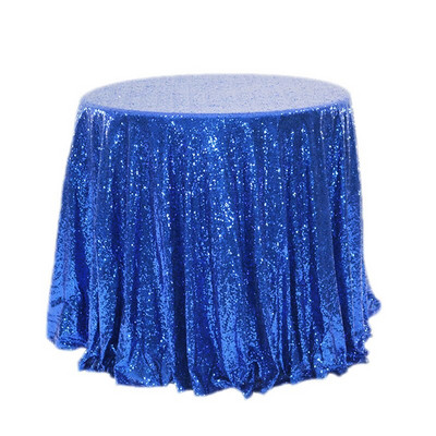 Față de masă rotundă cu paiete brodate de aur roz Față de masă cu paiete sclipici pentru acasă, nuntă, decorare, veselă de masă