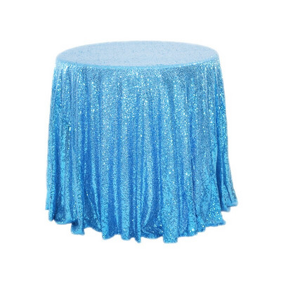 Față de masă rotundă cu paiete brodate de aur roz Față de masă cu paiete sclipici pentru acasă, nuntă, decorare, veselă de masă