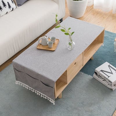 Nordic Living Room Dohányzóasztal Abrosz Négyszögletes Modern Egyszerű Tea Asztalterítő Asztalterítő TV Szekrény Huzat Törölköző