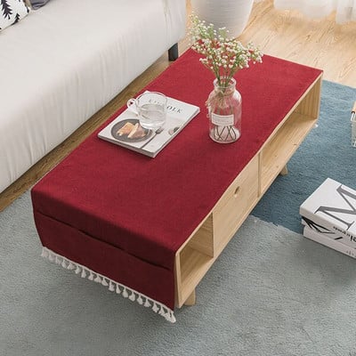 Nordic Living Room Dohányzóasztal Abrosz Négyszögletes Modern Egyszerű Tea Asztalterítő Asztalterítő TV Szekrény Huzat Törölköző