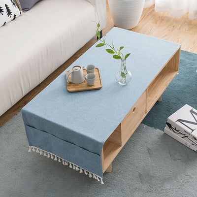 Nordic Living Room Dohányzóasztal Abrosz Négyszögletes Modern Egyszerű Tea Asztalterítő Asztalterítő TV Szekrény Huzat Törölköző