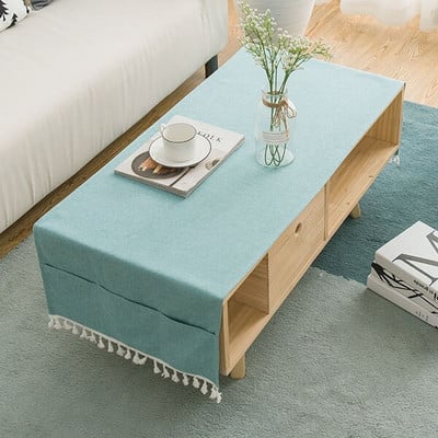 Nordic Living Room Dohányzóasztal Abrosz Négyszögletes Modern Egyszerű Tea Asztalterítő Asztalterítő TV Szekrény Huzat Törölköző