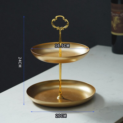 Dvoslojni pladanj za pohranjivanje voća Stalak za kolače Stalak za pohranu slastica za obiteljske zabave Stalak za vjenčanje za grickalice Kuhinjski pribor