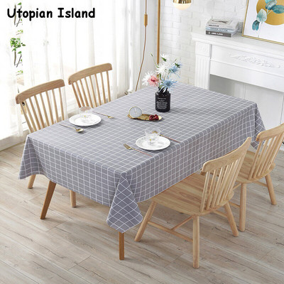 Față de masă de Anul Nou Plaids și huse Față de masă Față de masă Pvc Impermeabil Față de masă pentru bucătărie de masă