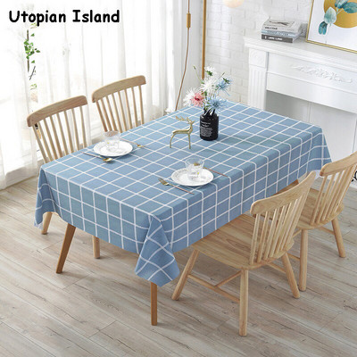 Față de masă de Anul Nou Plaids și huse Față de masă Față de masă Pvc Impermeabil Față de masă pentru bucătărie de masă