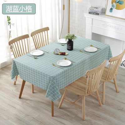 Față de masă de Anul Nou Plaids și huse Față de masă Față de masă Pvc Impermeabil Față de masă pentru bucătărie de masă