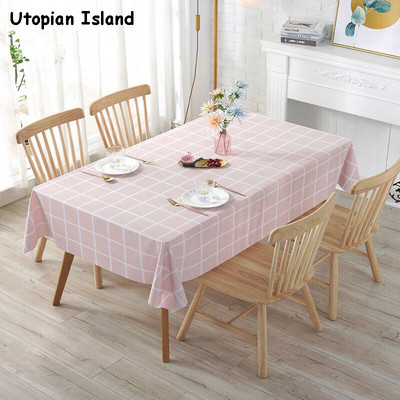 Față de masă de Anul Nou Plaids și huse Față de masă Față de masă Pvc Impermeabil Față de masă pentru bucătărie de masă