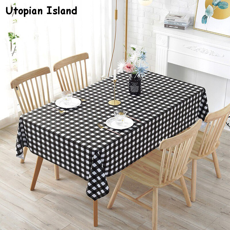 Față de masă de Anul Nou Plaids și huse Față de masă Față de masă Pvc Impermeabil Față de masă pentru bucătărie de masă