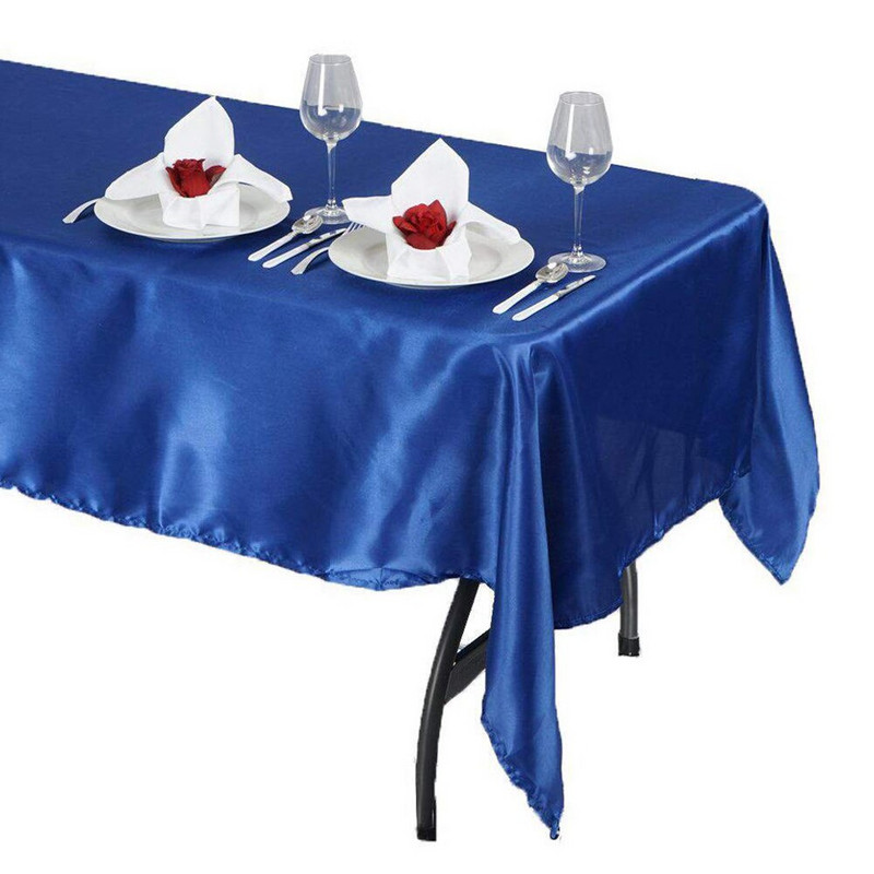 145x304cm satenski stolnjak stolnjak na stolu prekrivač za rođendan vjenčanje banket restoran festival party oprema