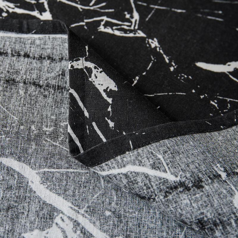 Šiaurės šalių marmurinė staltiesė juoda maža šviežia staltiesė kavos staliukas staltiesė užtiesalas medvilnė ir margintas audinys