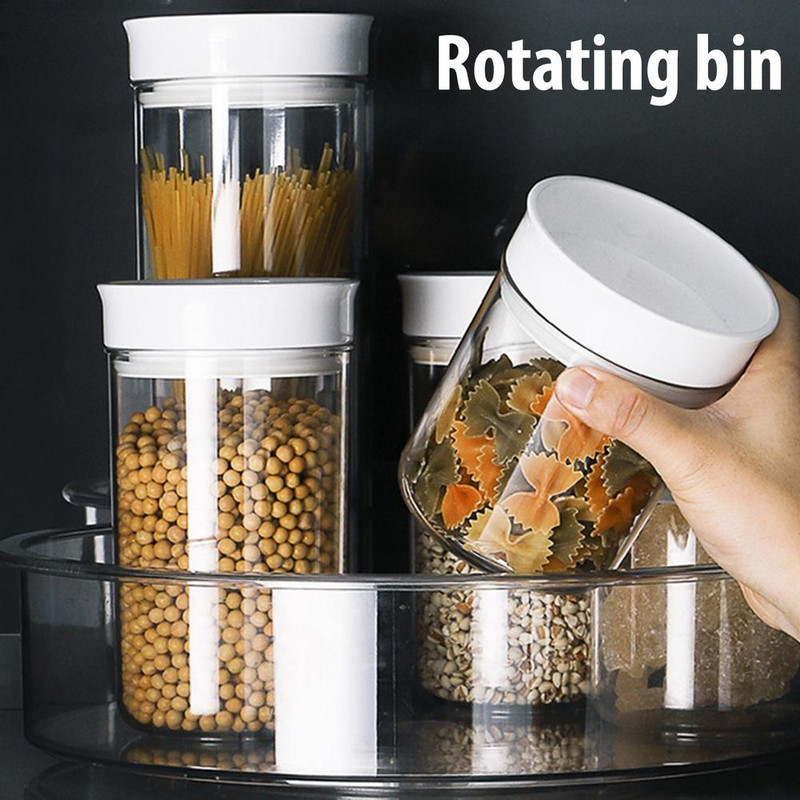 Patefono laikymo dėžė Praktiška plastikinė arbatos saldiklių ir kitų patefonų prieskonių laikymo dėžutė, skirta virtuvės spintelei arba