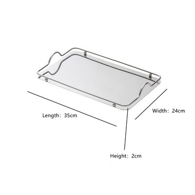 CuteLife Metalni pravokutnik Pladanj za odlaganje kolača Kuhinjski pribor Hrana Nakit Stolni pladanj Kućni dekor Voće Roštilj Posuđe za čaj Posuđe