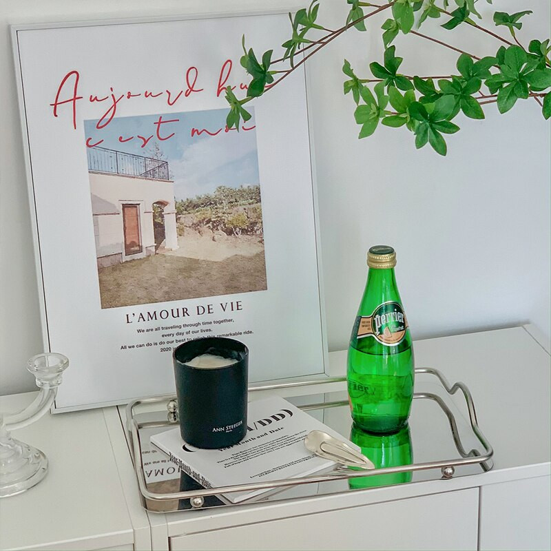 CuteLife Metalni pravokutnik Pladanj za odlaganje kolača Kuhinjski pribor Hrana Nakit Stolni pladanj Kućni dekor Voće Roštilj Posuđe za čaj Posuđe