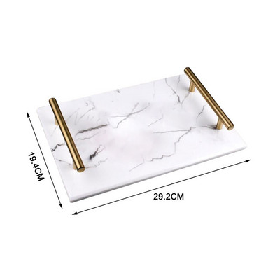 Tavă de marmură din imitație de rășină nordică Tavă de depozitare Placă de depozitare Tort Farfurie Desert Farfurie Sushi Bijuterii Afișare Decor baie