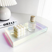 Ακρυλικός δίσκος αποθήκευσης Διακόσμηση σπιτιού Αποθήκευση Δοχείο Διακοσμήσεις Δίσκοι Organizer Κηροπήγιο για Αρώματα Καλλυντικά Καφέ Τροφή