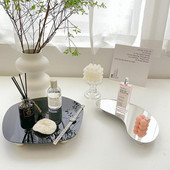Tavă decorativă din acril Organizator de decorațiuni pentru casă Tavă de depozitare Suport pentru lumânări Tavă de toaletă Suport cosmetic pentru parfum, bijuterii, cafea