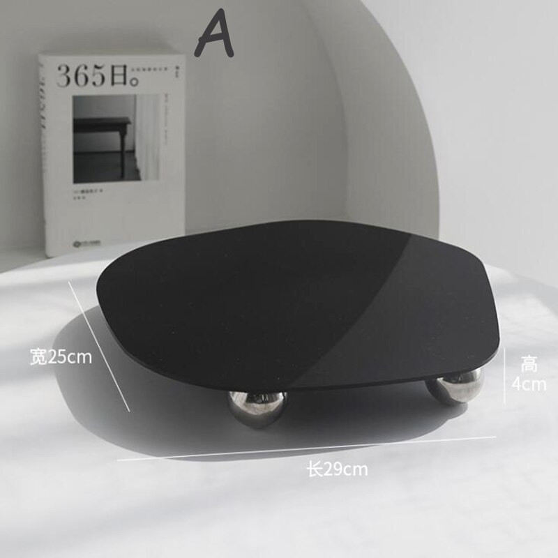 Tavă decorativă din acril Organizator de decorațiuni pentru casă Tavă de depozitare Suport pentru lumânări Tavă de toaletă Suport cosmetic pentru parfum, bijuterii, cafea