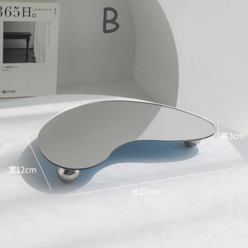 Tavă decorativă din acril Organizator de decorațiuni pentru casă Tavă de depozitare Suport pentru lumânări Tavă de toaletă Suport cosmetic pentru parfum, bijuterii, cafea