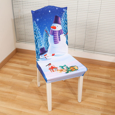 Novi božićni ukrasi Otisnuti navlake za stolice Stolnjaci Home Decor All Inclusive Rastezljive navlake za stolice Dekoracije stolova za zabave