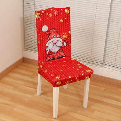 Novi božićni ukrasi Otisnuti navlake za stolice Stolnjaci Home Decor All Inclusive Rastezljive navlake za stolice Dekoracije stolova za zabave
